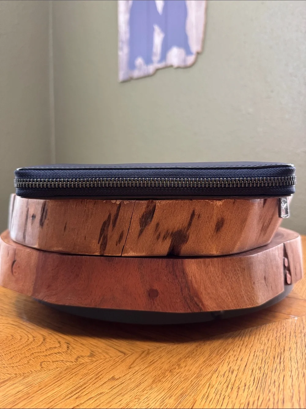 NEW COACH LEATHER ZIP AROUND ACCORDION VARSITY STRIPE WALLET